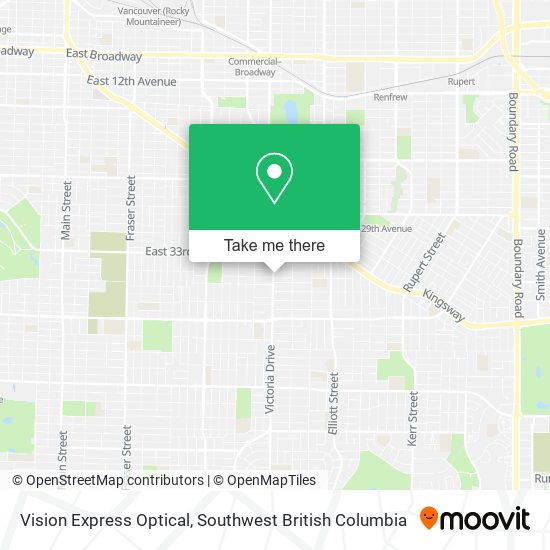 Vision Express Optical map