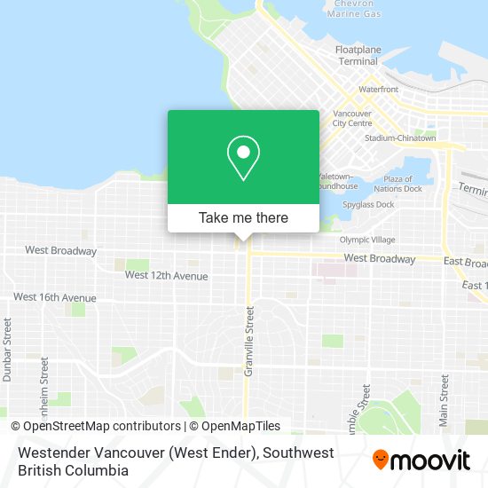 Westender Vancouver (West Ender) map