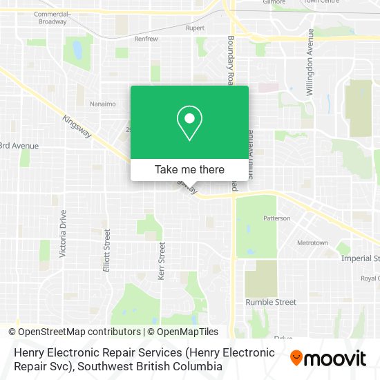 Henry Electronic Repair Services map