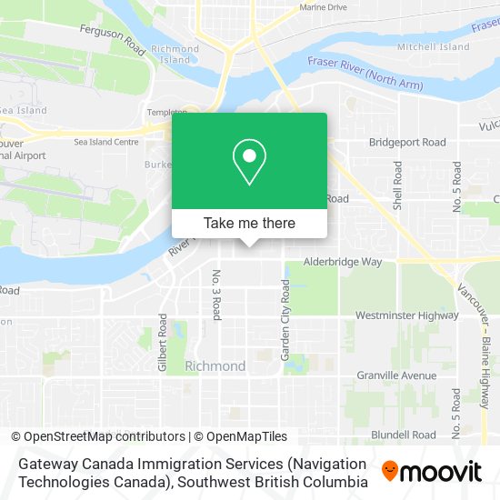 Gateway Canada Immigration Services (Navigation Technologies Canada) map