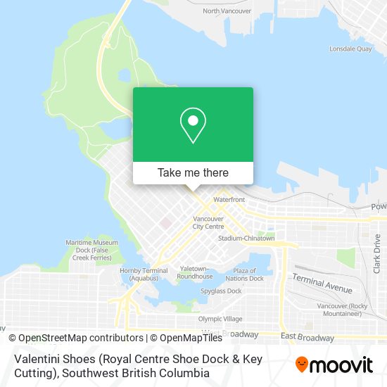 Valentini Shoes (Royal Centre Shoe Dock & Key Cutting) map