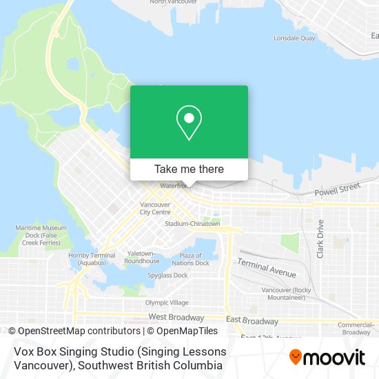 Vox Box Singing Studio (Singing Lessons Vancouver) map