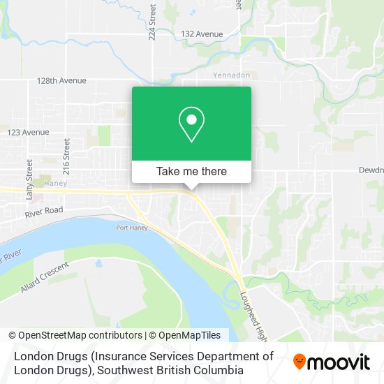 London Drugs (Insurance Services Department of London Drugs) map