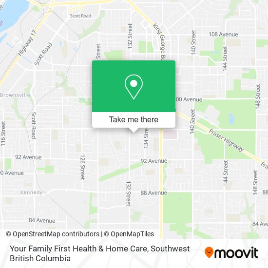 Your Family First Health & Home Care map