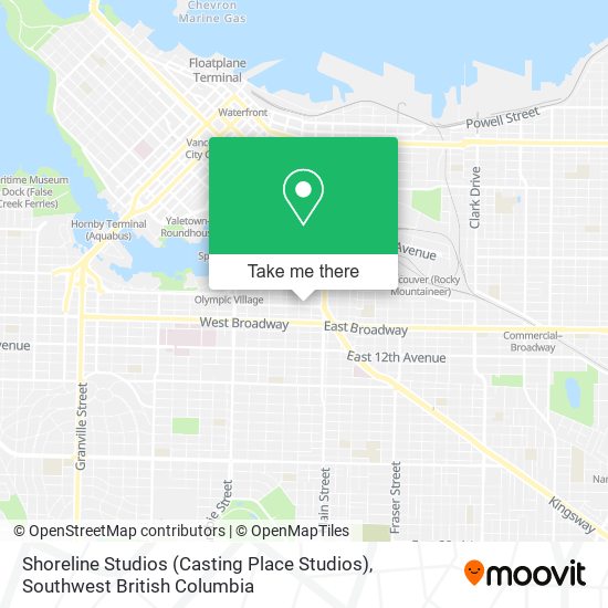 Shoreline Studios (Casting Place Studios) map