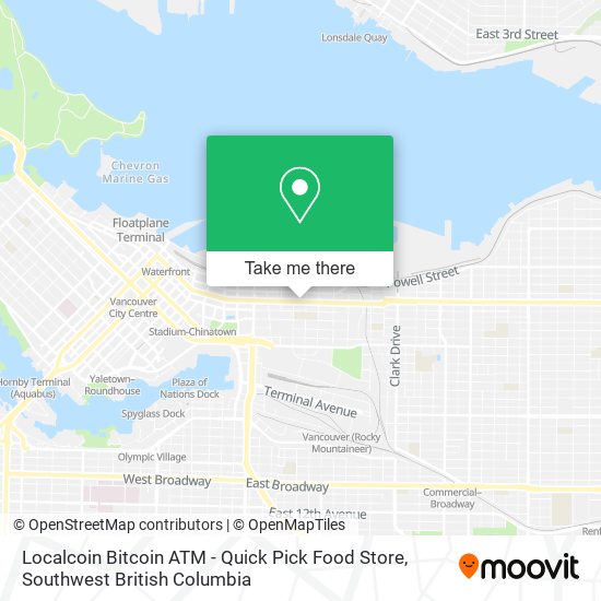 Localcoin Bitcoin ATM - Quick Pick Food Store plan