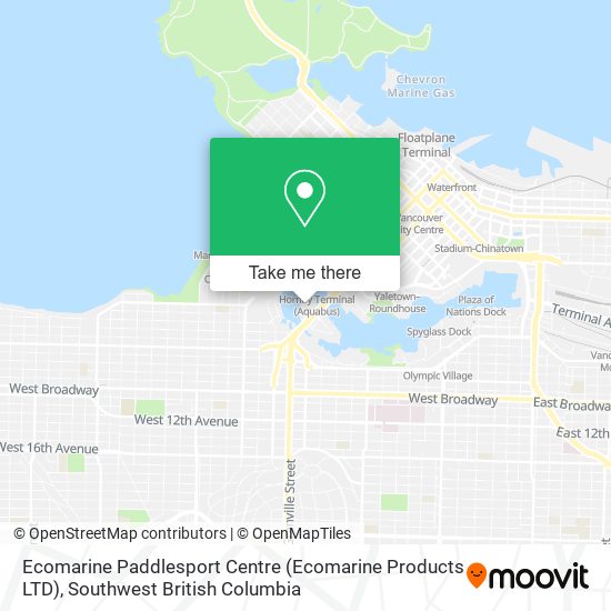 Ecomarine Paddlesport Centre (Ecomarine Products LTD) plan