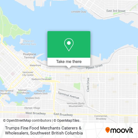 Trumps Fine Food Merchants Caterers & Wholesalers plan