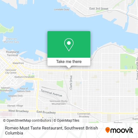 Romeo Must Taste Restaurant map
