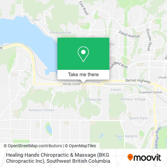 Healing Hands Chiropractic & Massage (BKG Chiropractic Inc) map