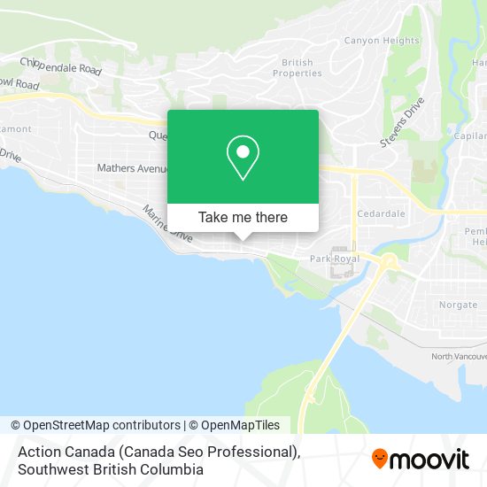Action Canada (Canada Seo Professional) map