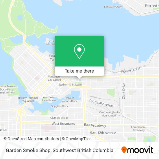 Garden Smoke Shop map