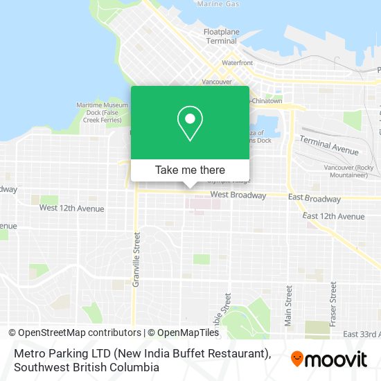 Metro Parking LTD (New India Buffet Restaurant) plan