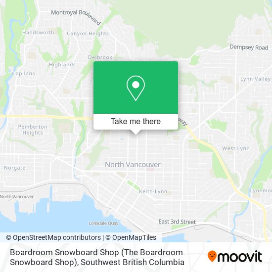 Boardroom Snowboard Shop map