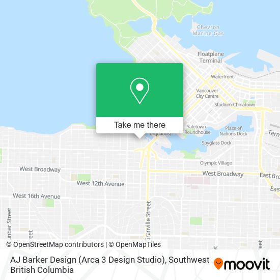 AJ Barker Design (Arca 3 Design Studio) map