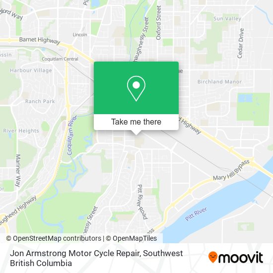 Jon Armstrong Motor Cycle Repair map