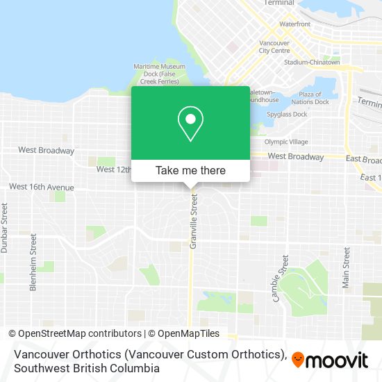 Vancouver Orthotics (Vancouver Custom Orthotics) map