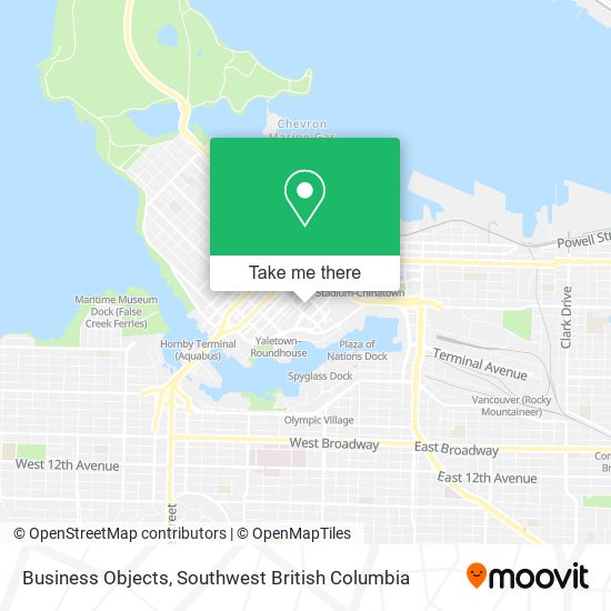 Business Objects map