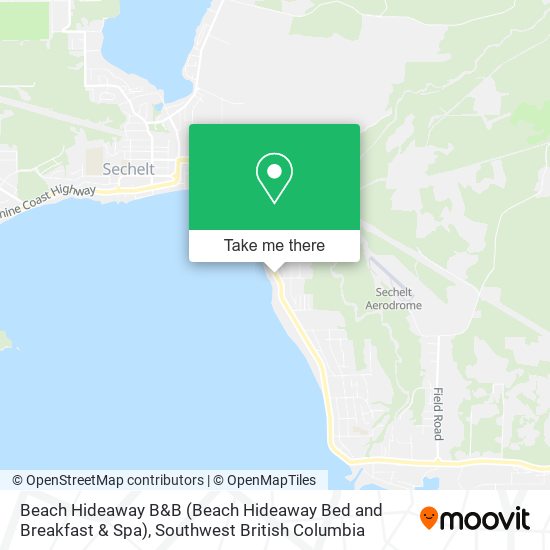 Beach Hideaway B&B (Beach Hideaway Bed and Breakfast & Spa) map