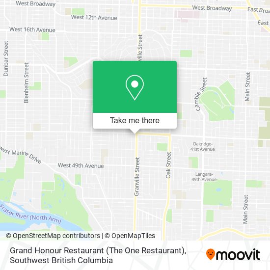 Grand Honour Restaurant (The One Restaurant) map