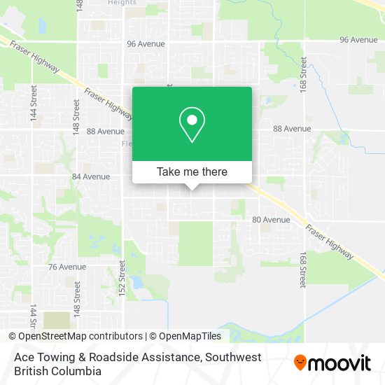 Ace Towing & Roadside Assistance map