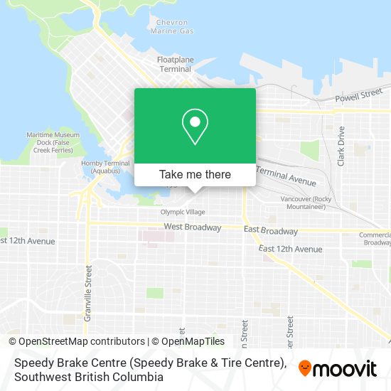 Speedy Brake Centre map
