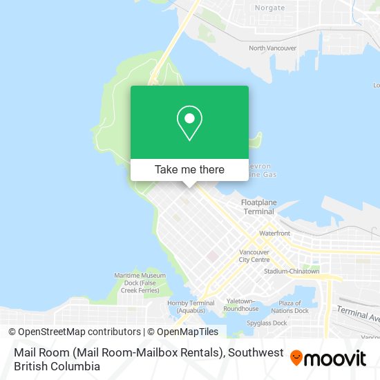 Mail Room (Mail Room-Mailbox Rentals) map