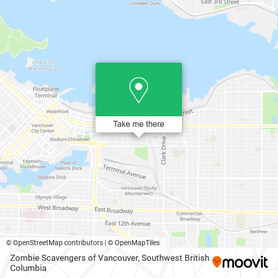 Zombie Scavengers of Vancouver map