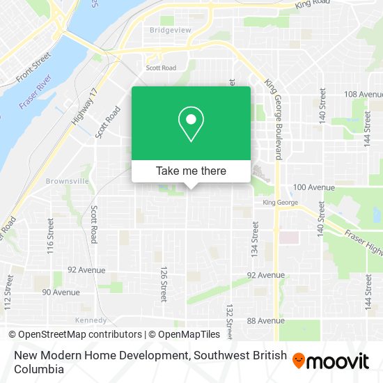 New Modern Home Development map