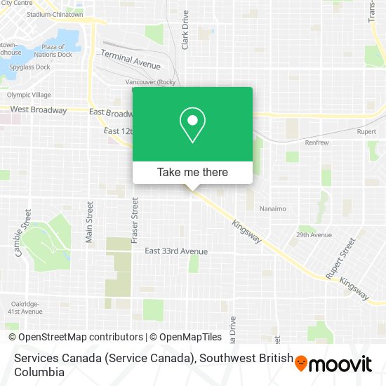 Services Canada (Service Canada) map