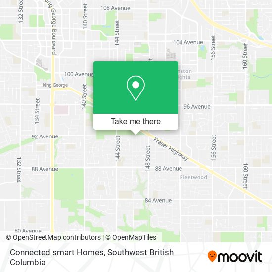 Connected smart Homes map