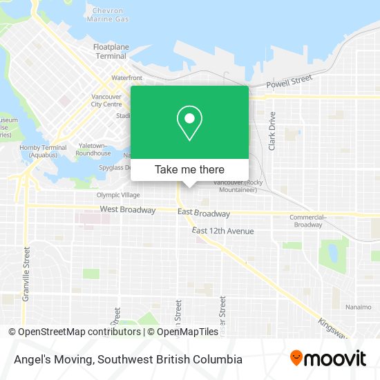 Angel's Moving map