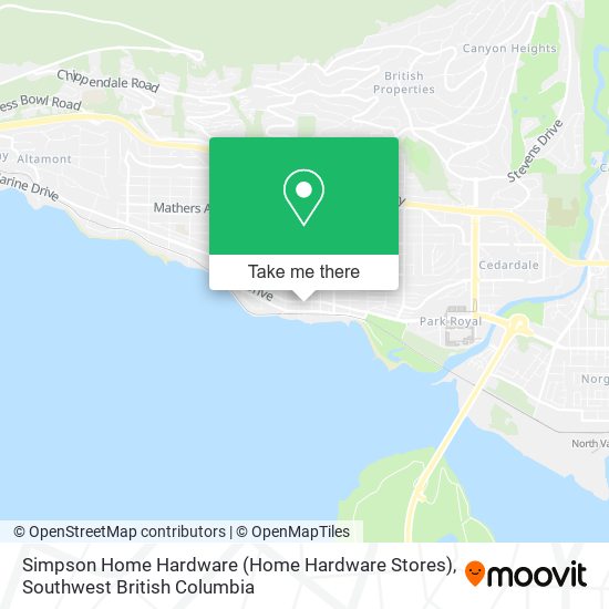 Simpson Home Hardware (Home Hardware Stores) map