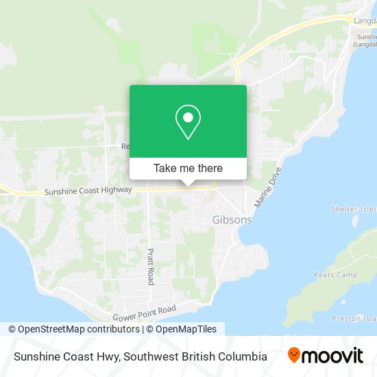 Sunshine Coast Hwy map