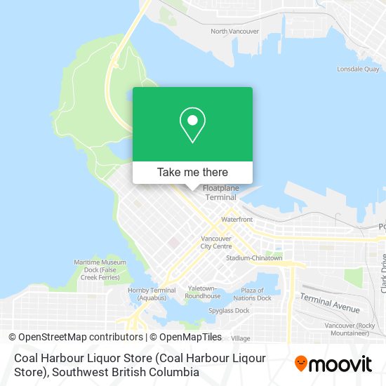 Coal Harbour Liquor Store map