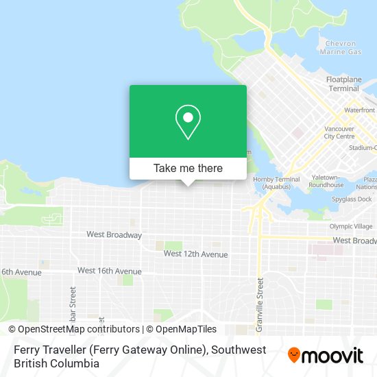 Ferry Traveller (Ferry Gateway Online) map