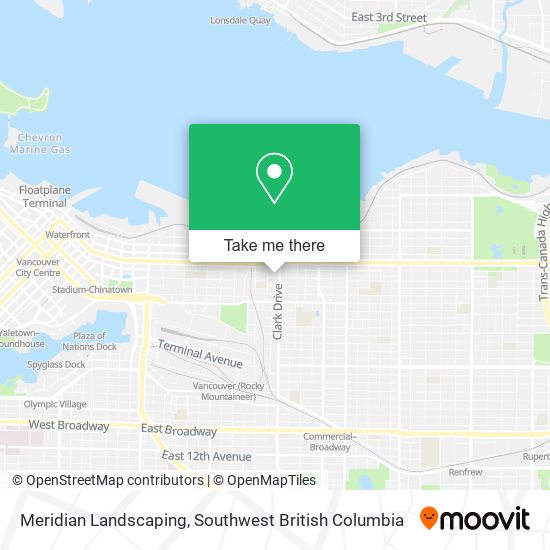 Meridian Landscaping map