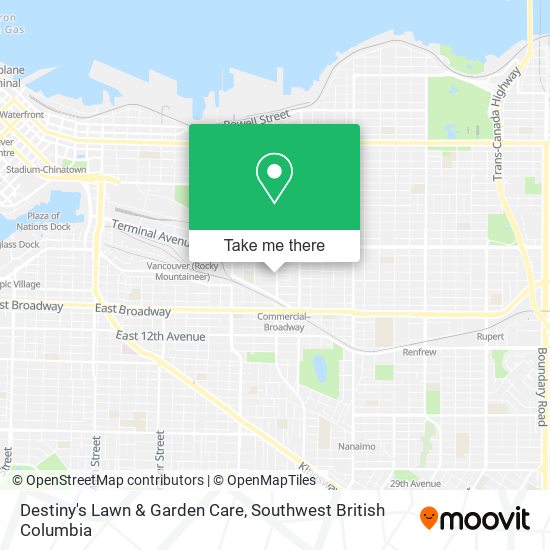 Destiny's Lawn & Garden Care map