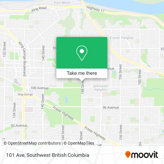 101 Ave map