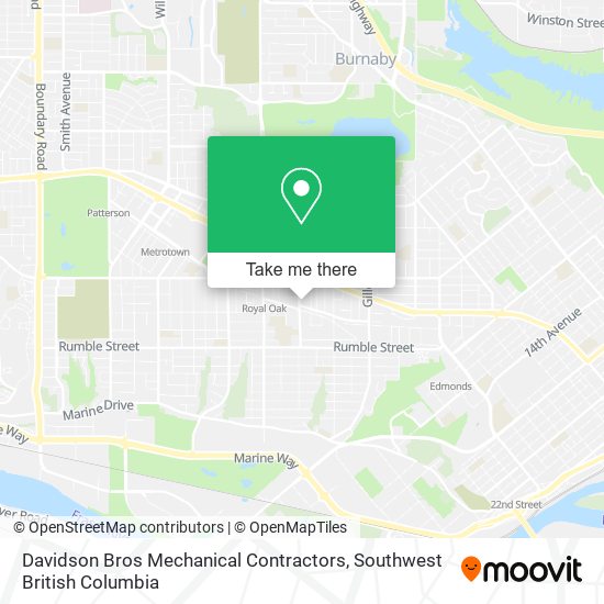 Davidson Bros Mechanical Contractors map