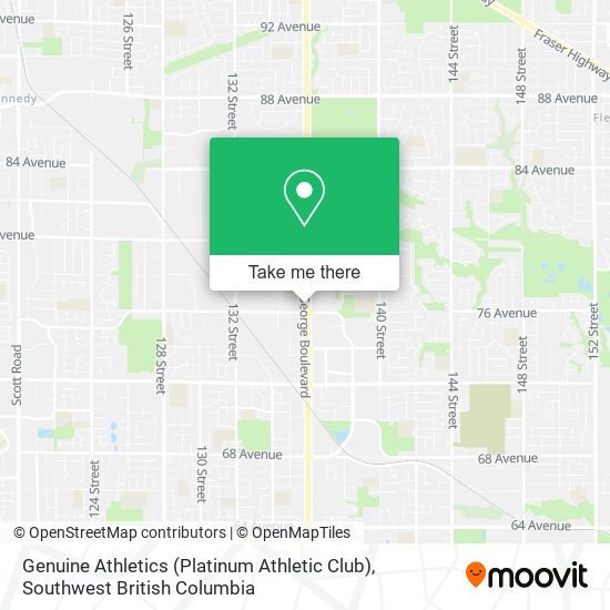 Genuine Athletics (Platinum Athletic Club) map