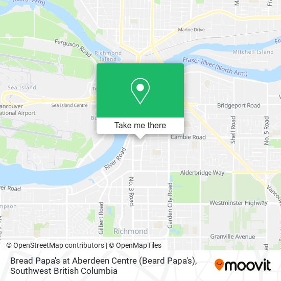 Bread Papa's at Aberdeen Centre (Beard Papa's) map