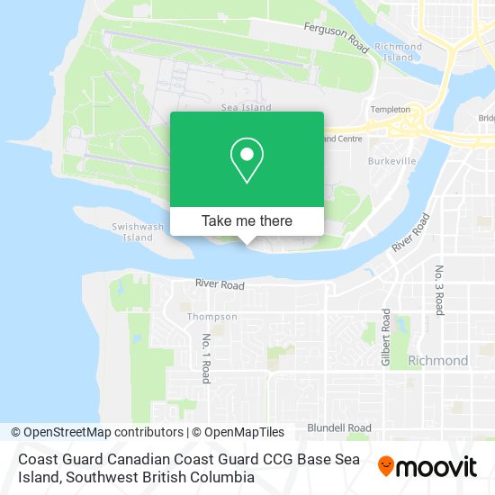 Coast Guard Canadian Coast Guard CCG Base Sea Island map