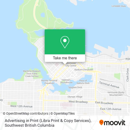 Advertising in Print (Libra Print & Copy Services) map