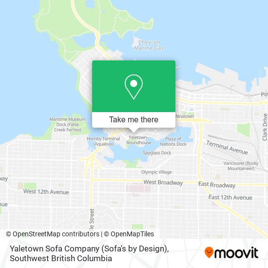 Yaletown Sofa Company (Sofa's by Design) map