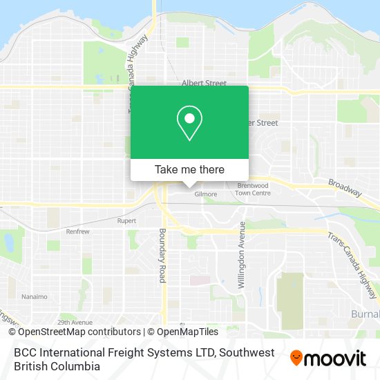 BCC International Freight Systems LTD map