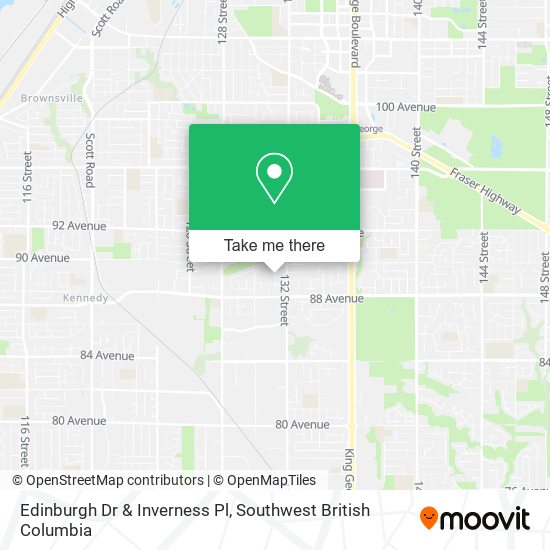 Edinburgh Dr & Inverness Pl map