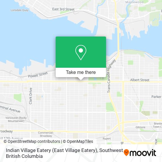 Indian Village Eatery (East Village Eatery) plan