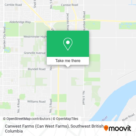 Canwest Farms (Can West Farms) map