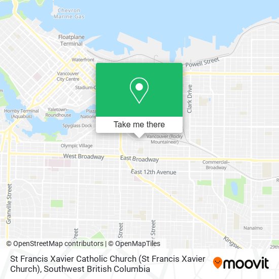 St Francis Xavier Catholic Church map